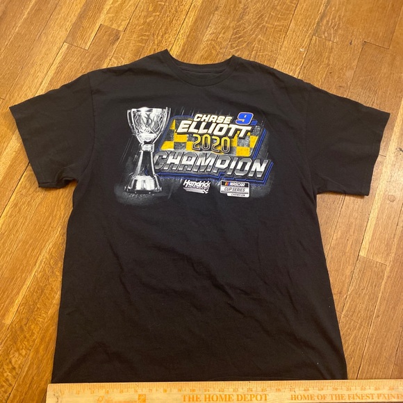 Chase Elliott 2020 Champion SS Tee Shirt Men’s Large Hedrick MotorSports - Picture 11 of 11